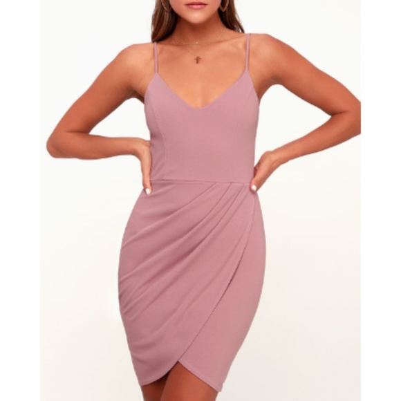 Lulus Dresses & Skirts - 🆕Lulus Forever Your Girl Bodycon Dress Mauve Pink